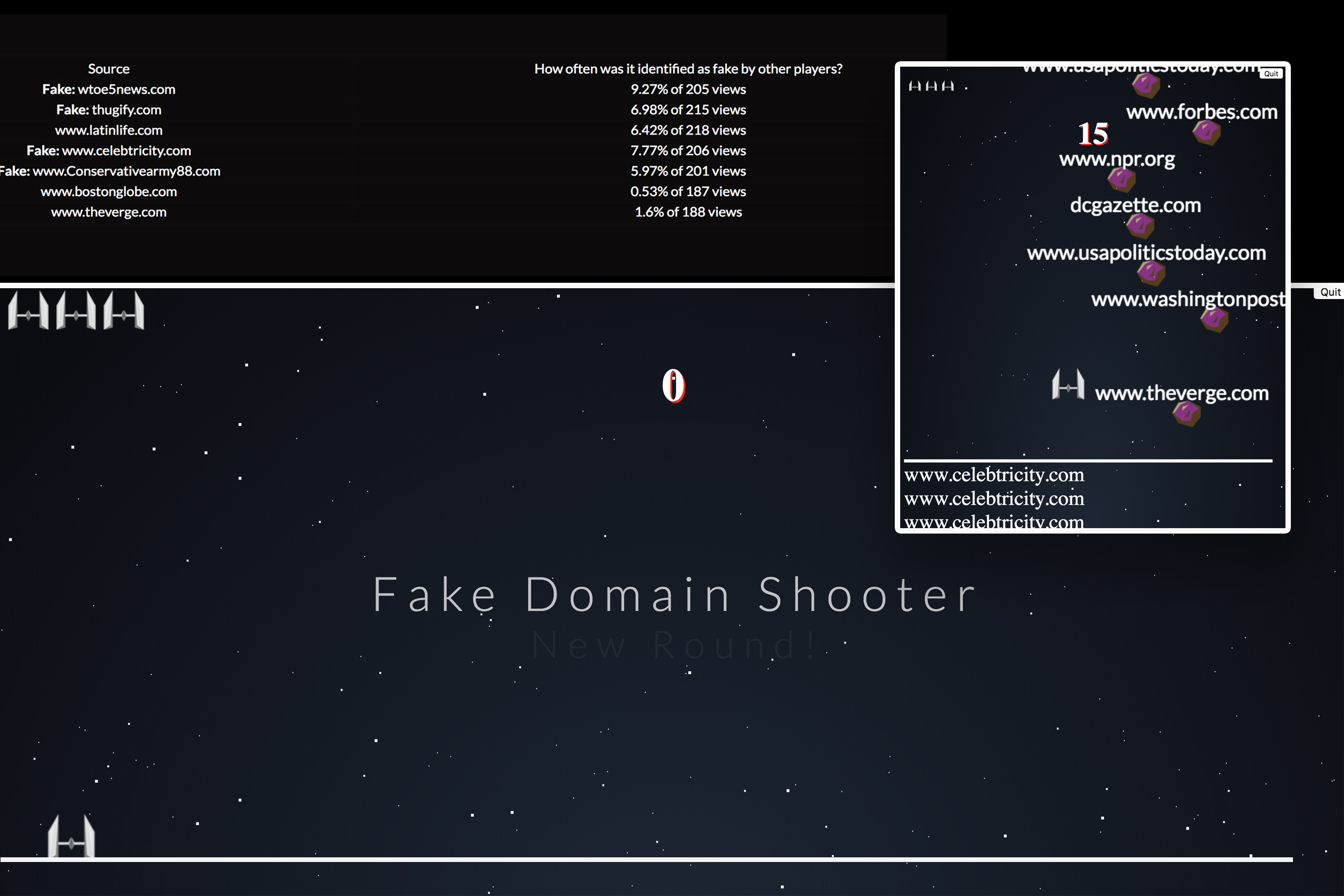 Fake News Shooting Game